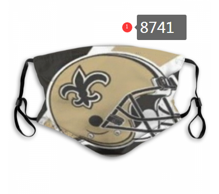 NFL 2020 New Orleans Saints  Dust mask with filter->nfl dust mask->Sports Accessory
